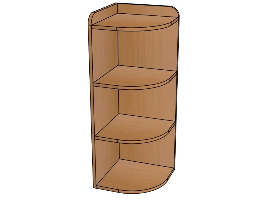 Corner shelving unit No.3 from the set ''Bedroom'' / SZH152