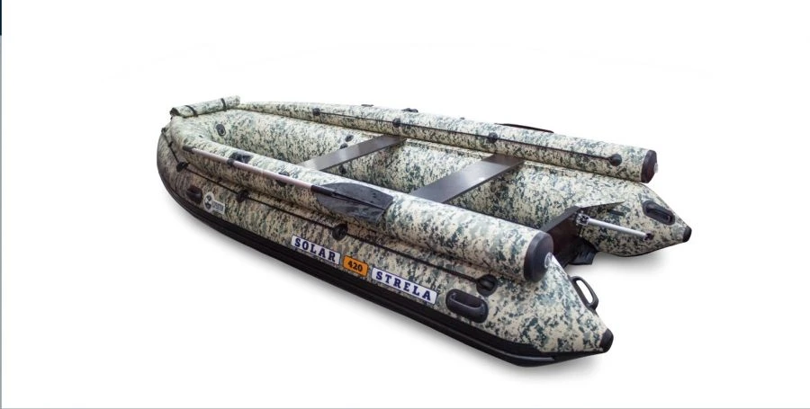 Motor inflatable boat SOLAR-420 Strela Jet tunnel (Expedition)