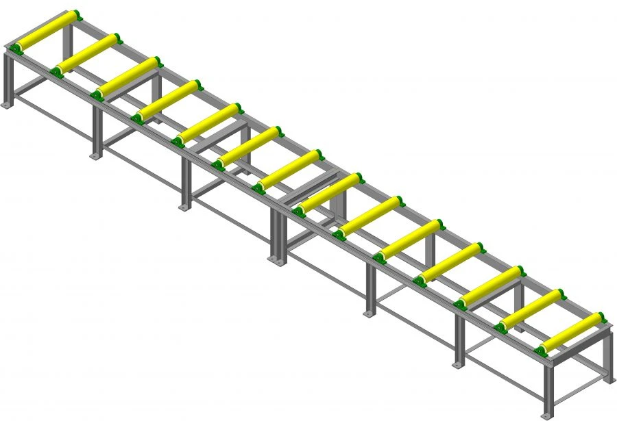 Non-drive roller conveyor for timber PH 8-800
