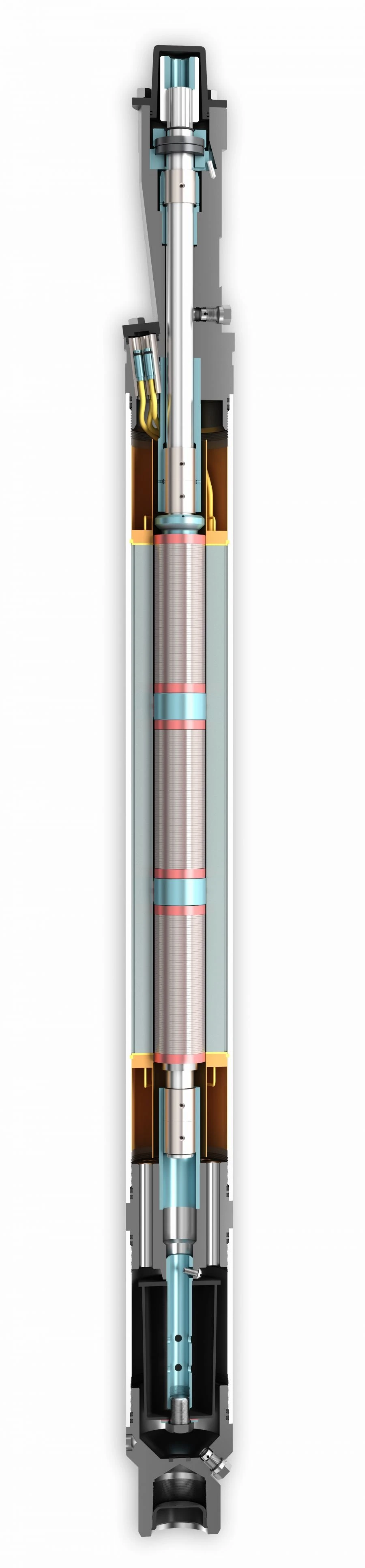 Submersible asynchronous electric motors of unified series ED modernisation M single-section with submersible telemetry unit "SK