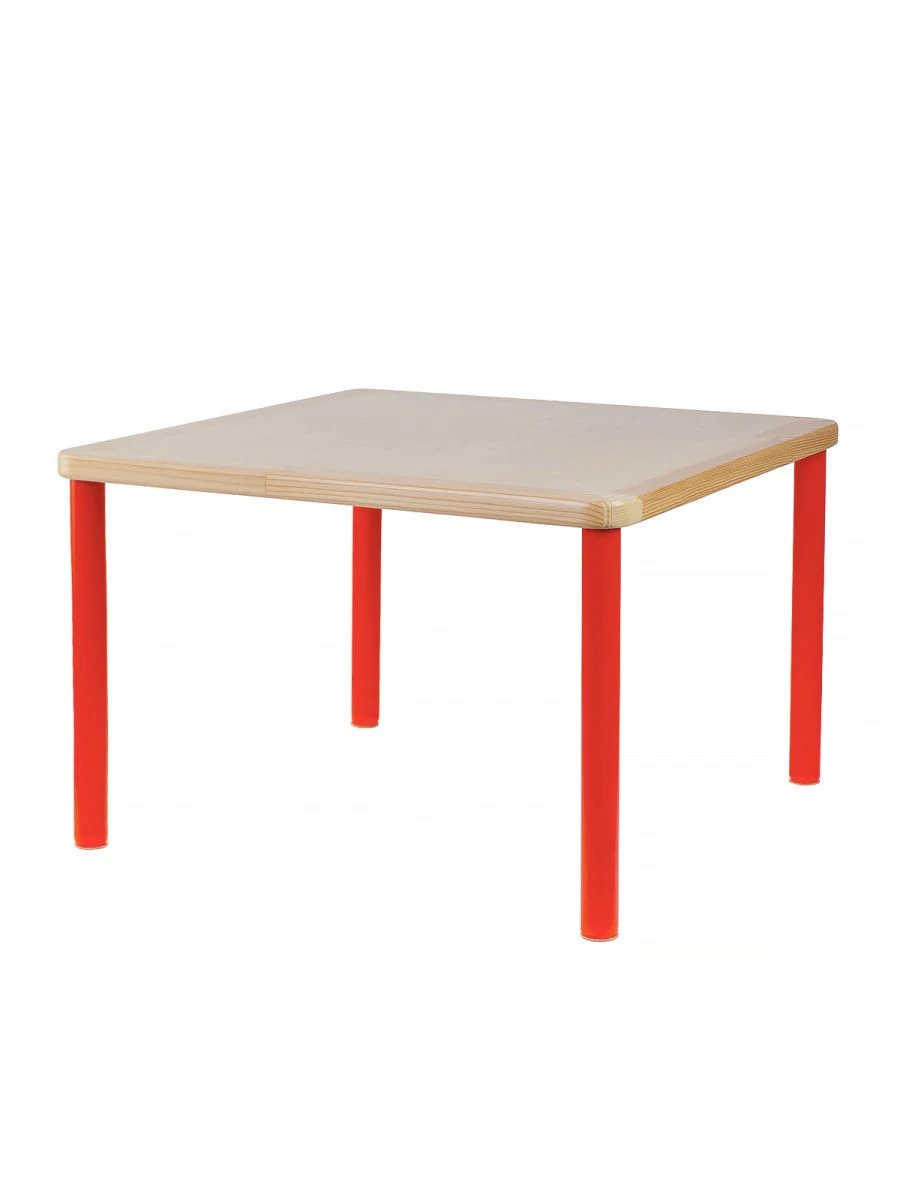 Children's square table 460 / red