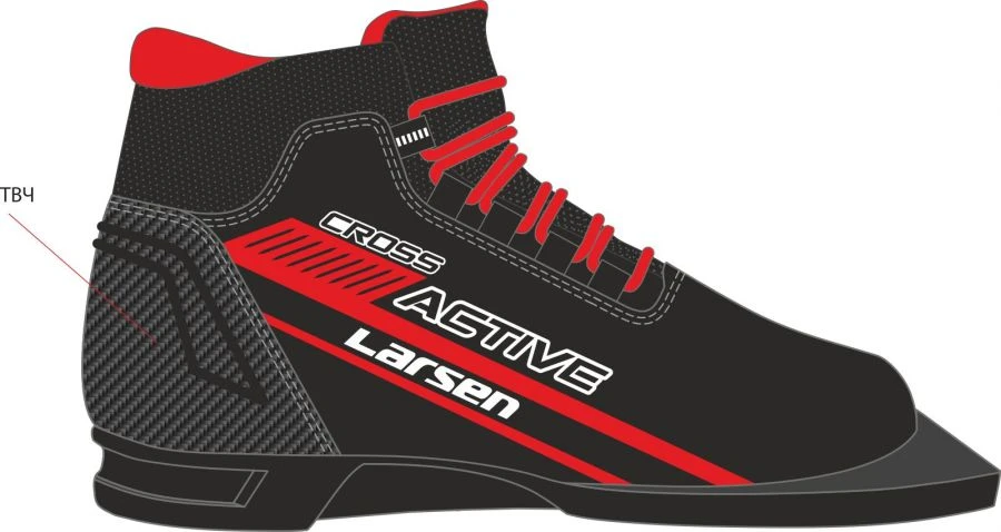 Larsen Cross Active 75mm ski boots (logo red)