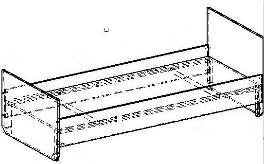 LDFB bed on a metal frame TV-BKMK-5.12.01