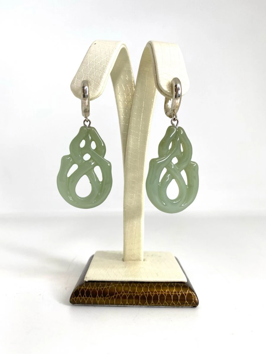 Earrings "Ava" (jade)