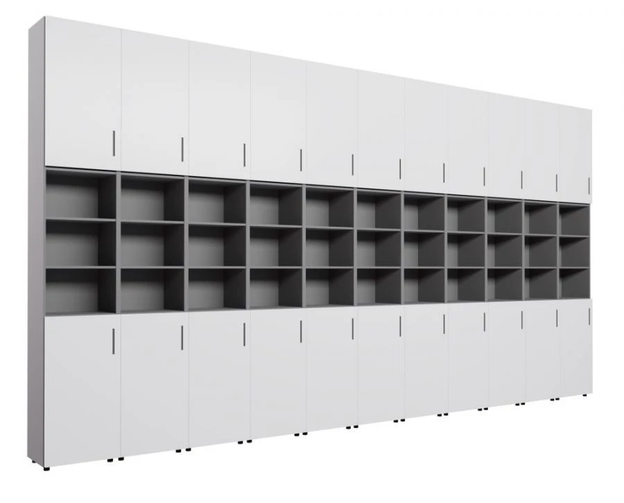 Closed multi-section built-in cupboard, part no. 95734-001