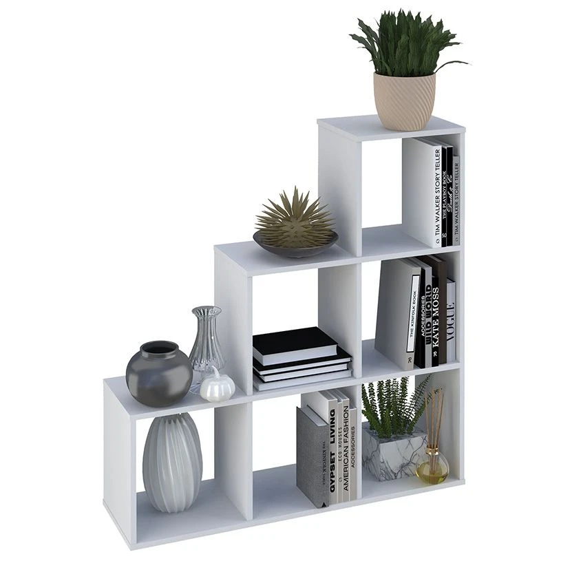 Polini Home Smart Cascade 6-piece shelving unit, white, item 0001697.68