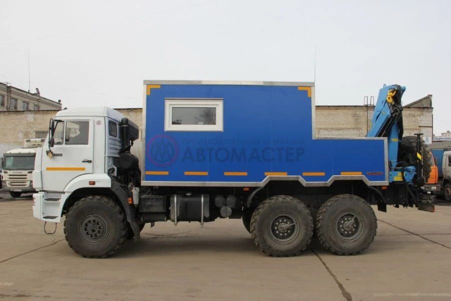 Mobile workshop with CMU, modification 578277 on KAMAZ-5350-D5 chassis