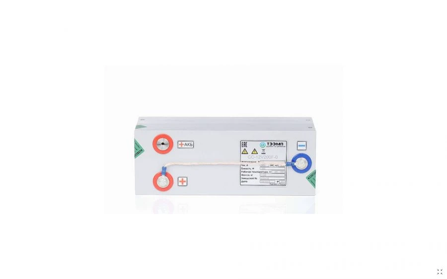 Starter system SS-12V200F based on laminated supercapacitors with double electrical layer