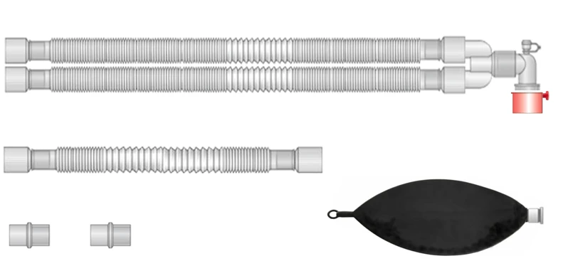 Respiratory devices for joint use with anaesthetic and resuscitation equipment, version: a