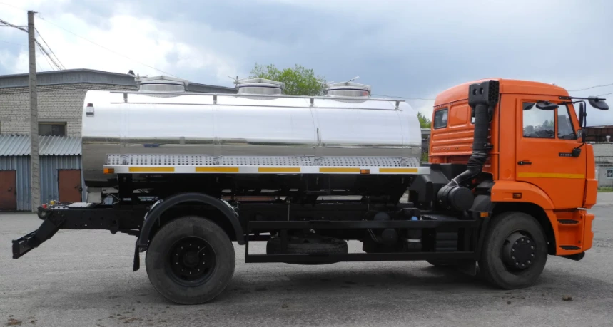 Tank truck for transportation of food liquids type 9666D (Modifications 9666D2 on KAMAZ 53605-A5 chassis)