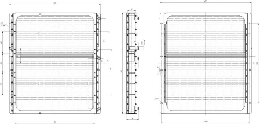 Block of oil radiators 744GK.1013.000