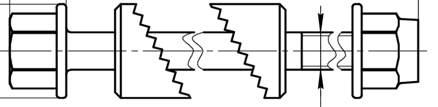 Tie-bolt M5, article no. 471.XXX