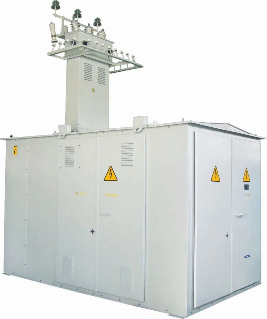 Complete transformer substations of kiosk type with capacity 25-1000 kVA