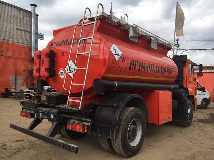 Tank truck for transportation of dangerous goods, type 9666C (Modifications 9666C1 on chassis 43502-D5)