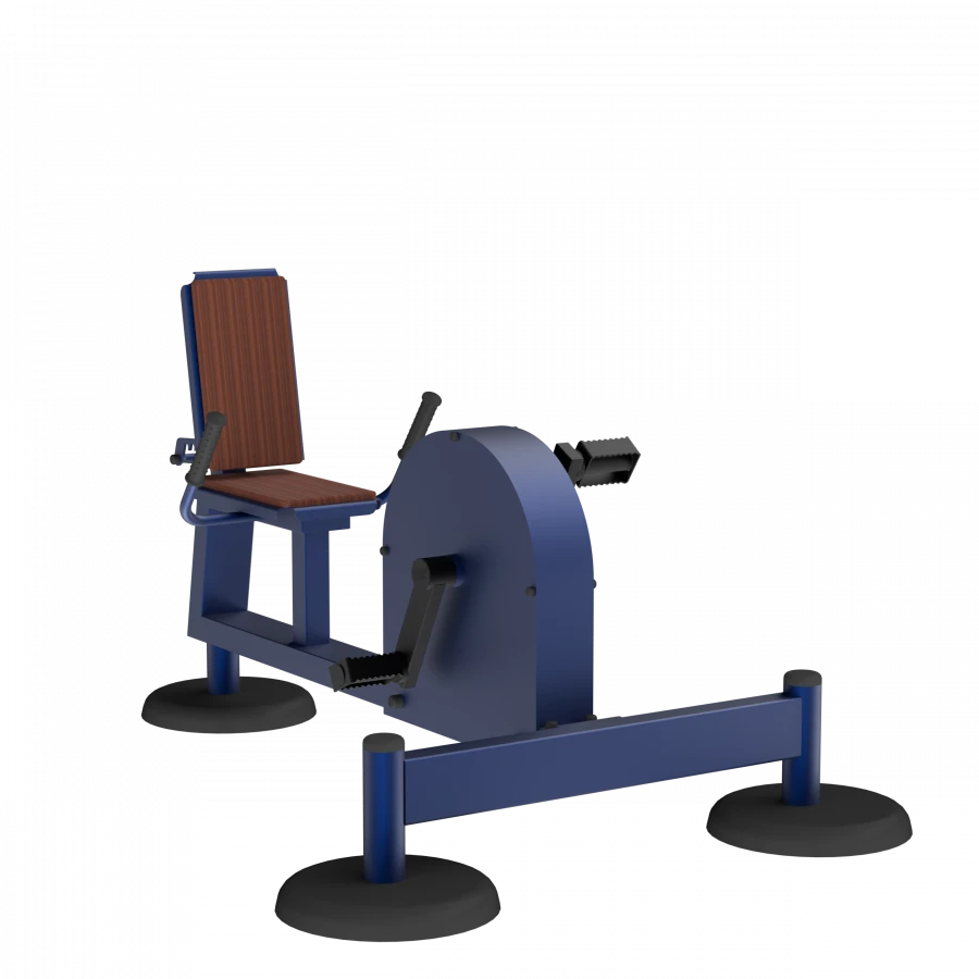 Outdoor training equipment MB 7.82 Horizontal exercise bike with inertia-free loading mechanism