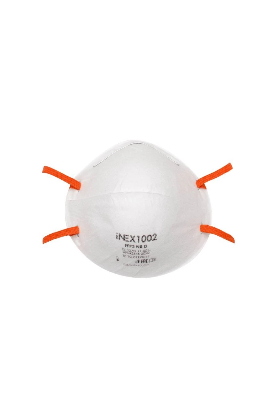 Dust-resistant aerosol filtering half-mask, iNEX trade mark, model 1002 (protection class FFP2 NR D)