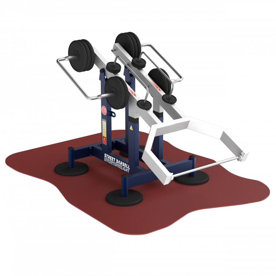 MV 7.68 GTO Outdoor weight machine for combined upper and lower body press, bark muscles with variable load