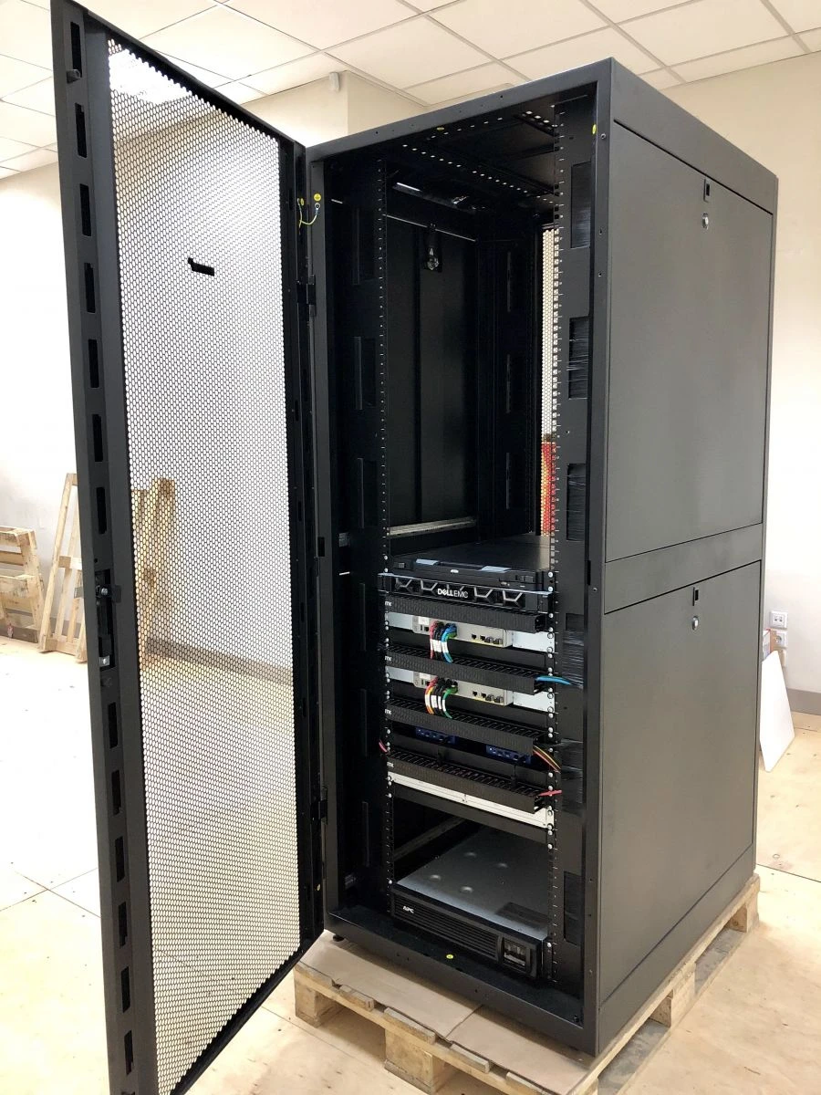 Lower level monitoring server cabinet of "PRANA" prognostics and remote monitoring system.