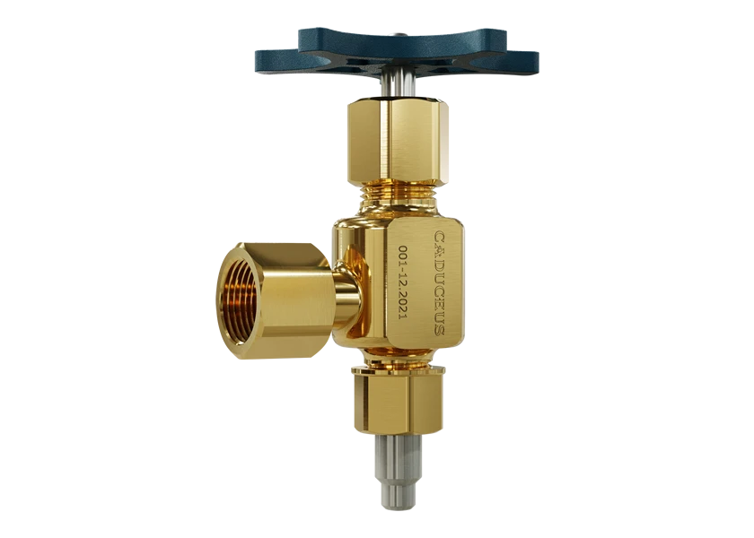 Manometric shut-off valve DN4 PN25 CADUCEUS