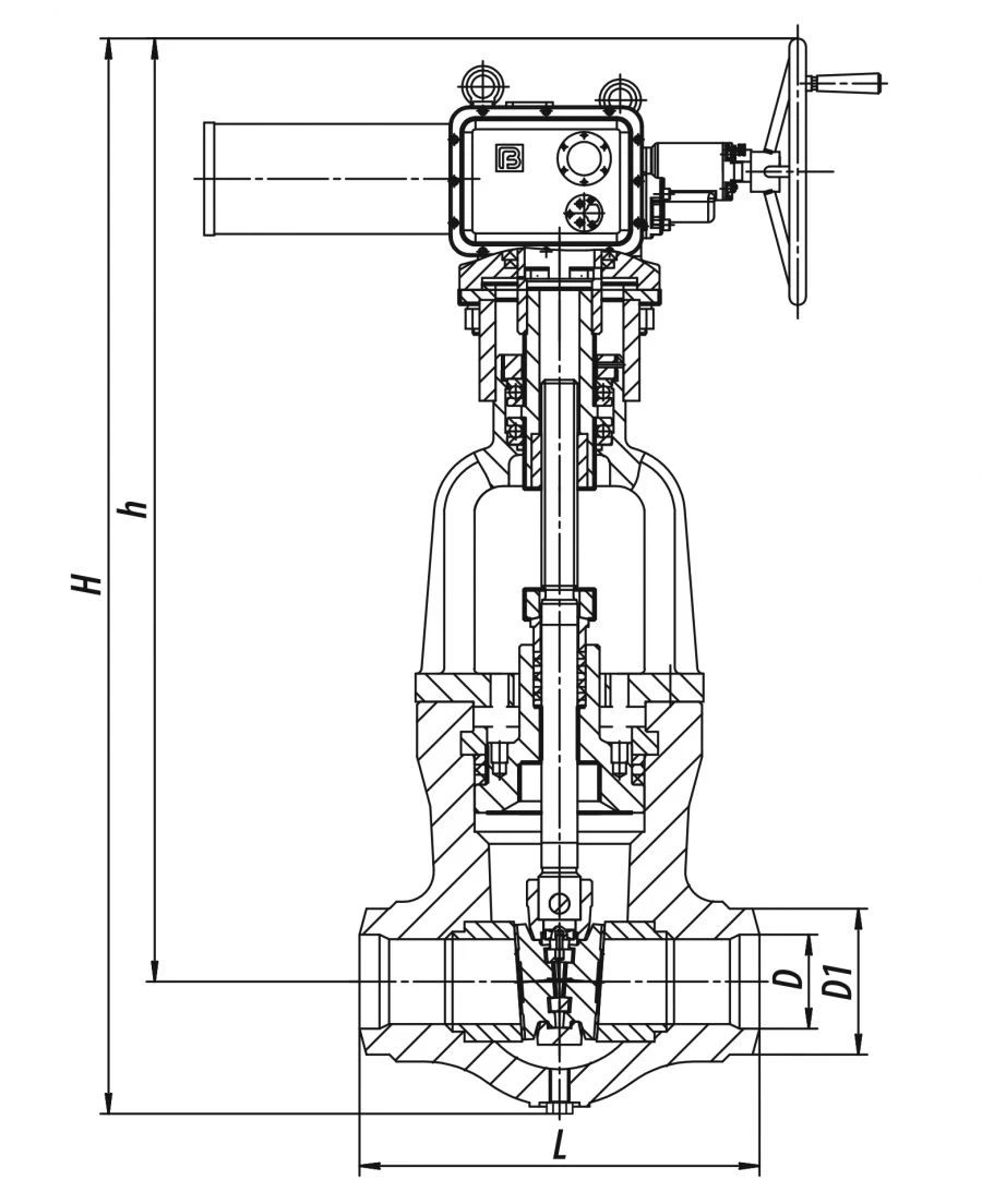Gate valve 1123-100-E