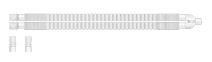 Medical breathing contour of single-use non-sterile according to TU 32.50.21-001-03741033-2021, variant of execution: Complement