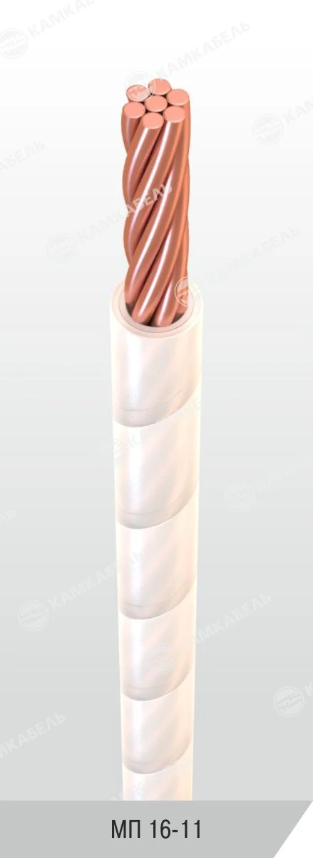 Wiring wire with film insulation for operation at nominal alternating voltage up to 100 V of frequency up to 10000 Hz and at con