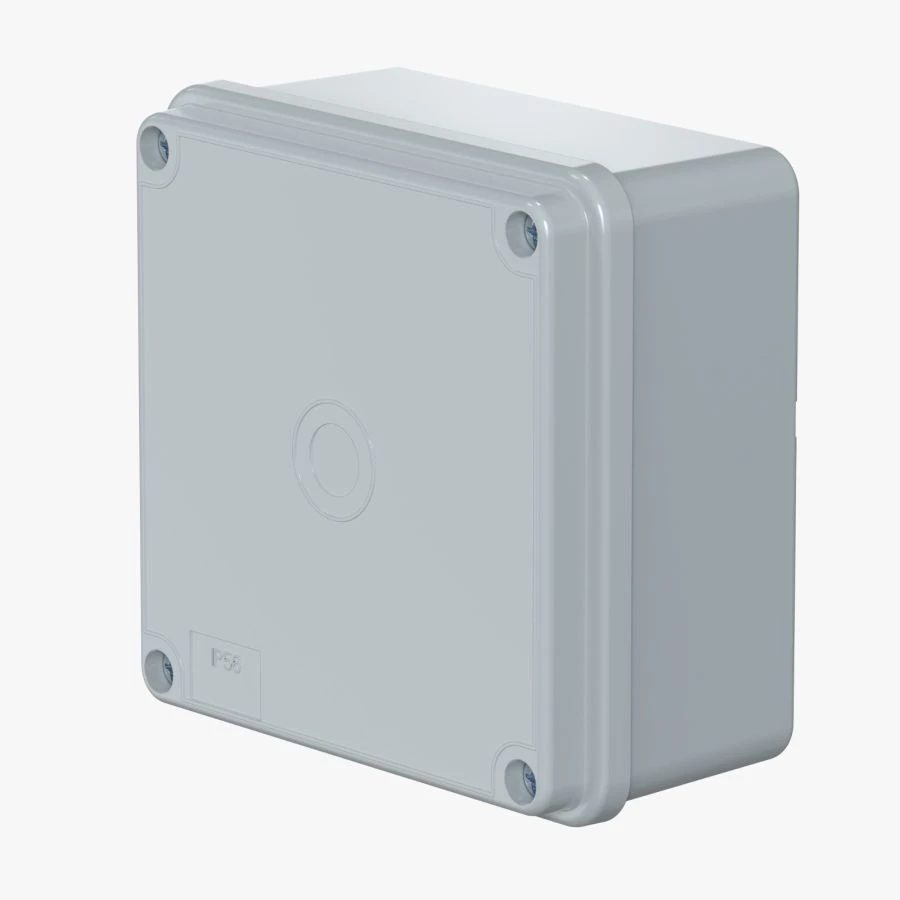 CADUCEUS ALING OG Junction box for open wiring 100x100x50 without entries, 500V~, IP56, cover fixing with 4 screws