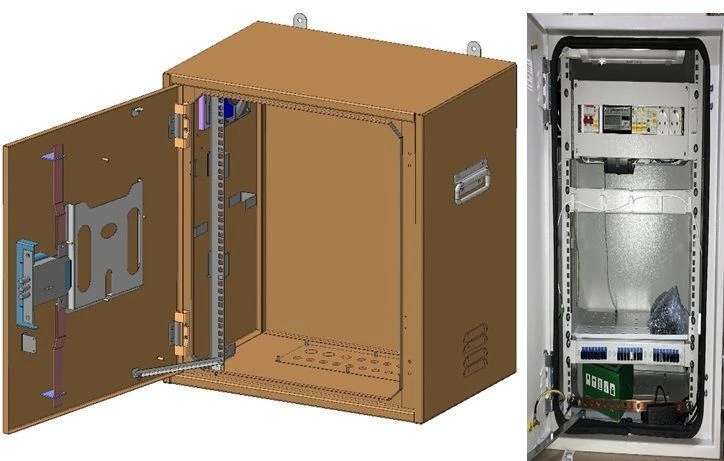 Reinforced wall-mounted distribution cabinet SHRNu-V-12U-600x650x400RT2