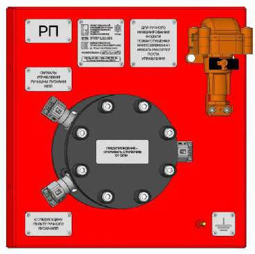 Manual start control panel MPP ETPU 1.23, NBIE.437191.008.002