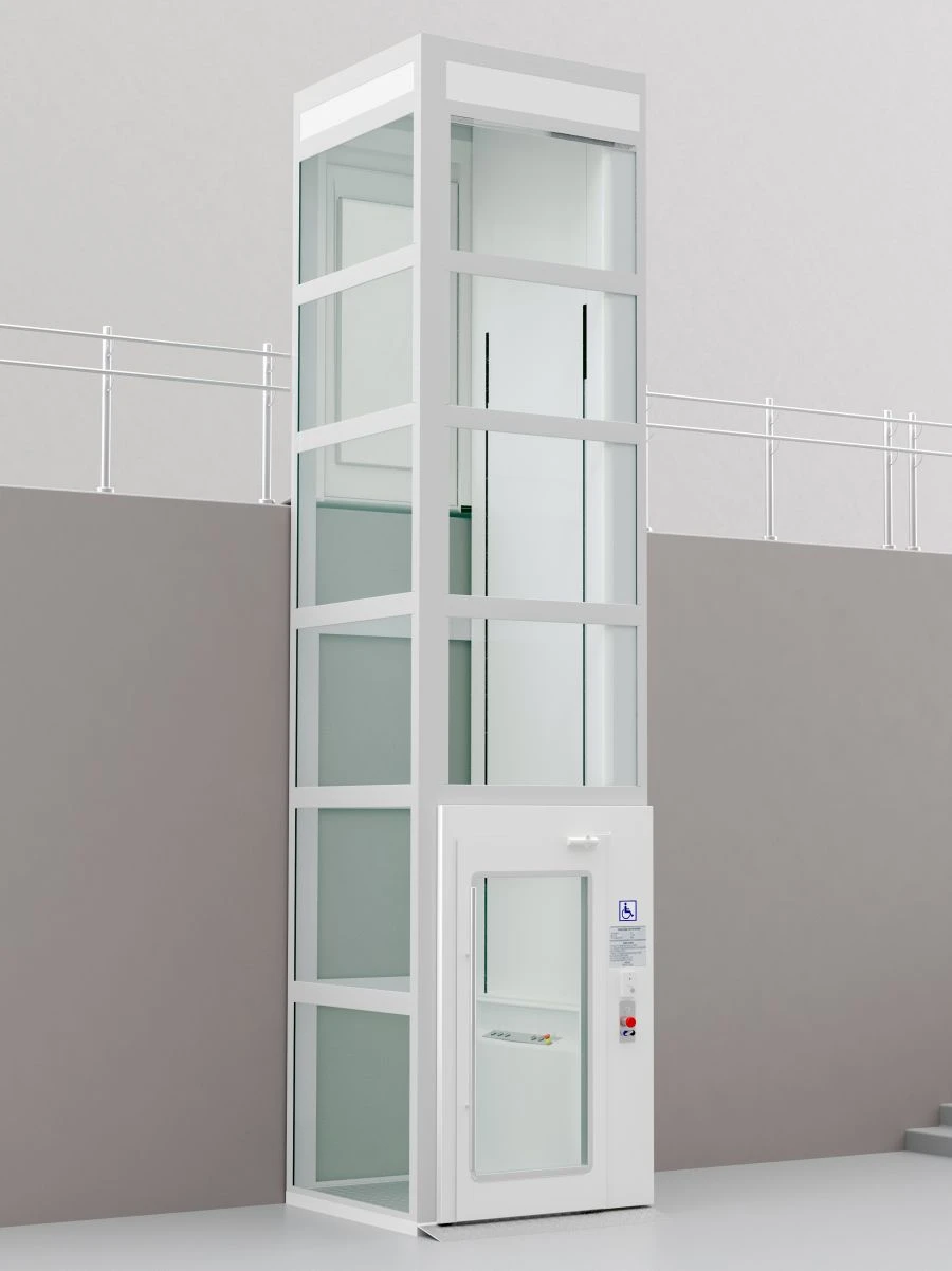 Lifting platform for disabled people and other low mobility groups with vertical movement BK A 110