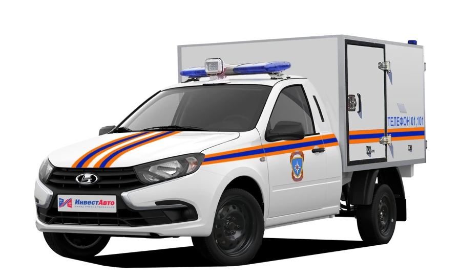 Vehicle for emergency services type N1DG modification N1DGAS on the basis of base vehicle VIS 2349 of modification 234960