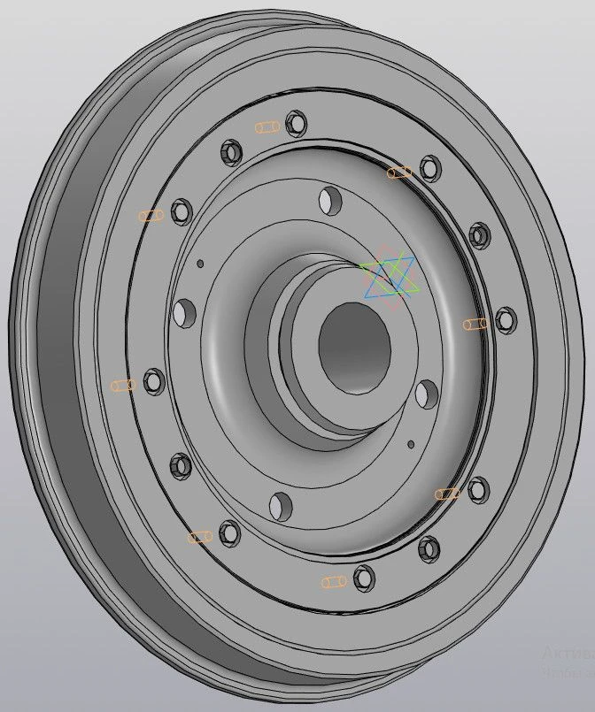 Sprung wheel VGK 74.71.10.000 SB