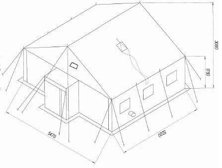 Unified sanitary-technical tent UST-56(O)