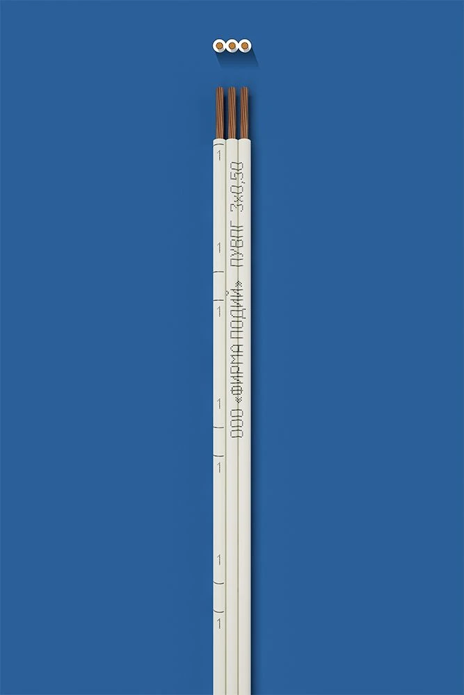 Flat installation wire PUVPG 3x0,50