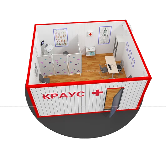 Metal container block Feldsher medical centre