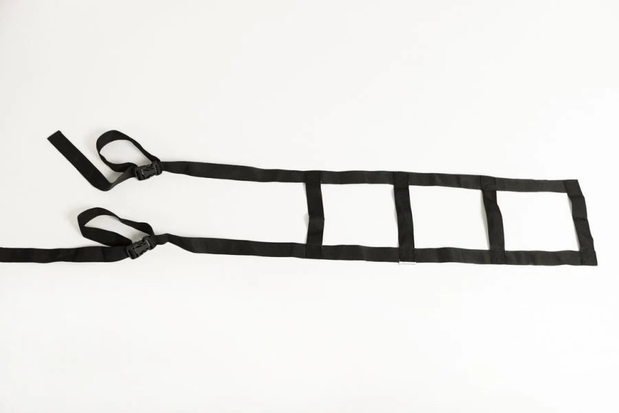 Ladder for lifting a patient with soft rungs