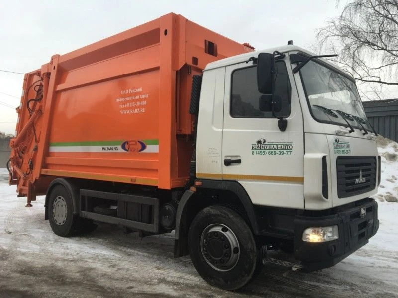 Rear-loading rubbish truck model MK-3544-02