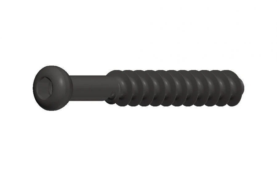 Spongy screw Ø6.5 mm, 32 mm threads, length 40 to 70 mm, 5 mm pitch, article number 22.18.XX