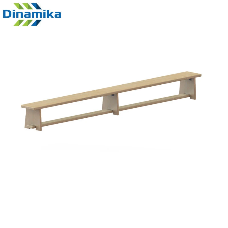 Gymnastic bench made of wood shield (legs wood)