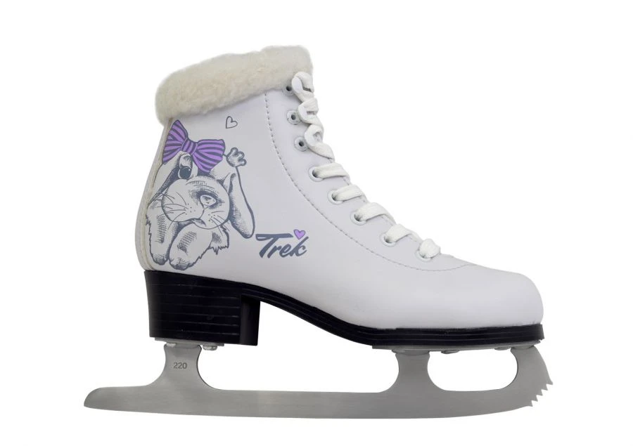 TREK Rabbit Fur figure skates