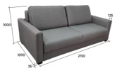 Sofa bed euro sofa bed with pull-out mechanism