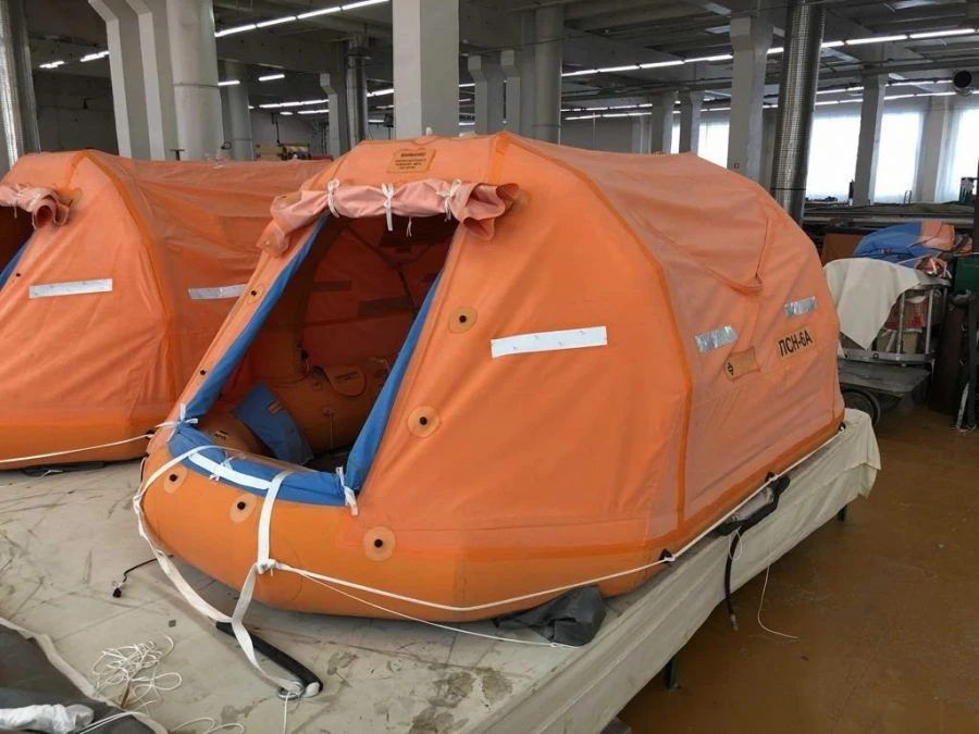 Aircraft inflatable rescue raft PSN-6A