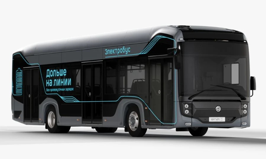 Electric passenger bus, UTTZ brand, modification 624201, commercial name ELECTROGOROD, low-floor (categories M3/I cl.