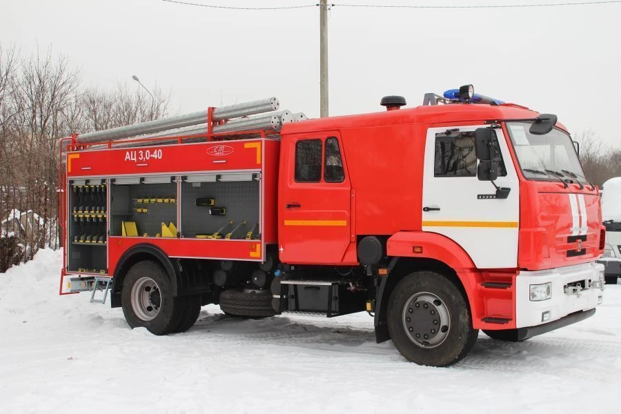 Fire tank truck ?? 3,0-60 (43253), type 4344-D5, modifications 4344G0 on the chassis of modifications 43253-G5