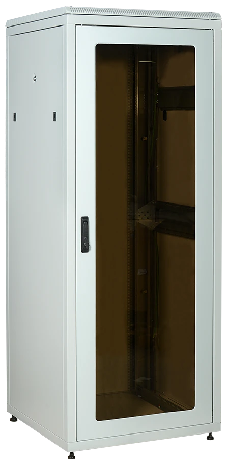 LN35-47U88-GM ITK LINEA N 47U 800x800mm glass perforated door rear metal grey.