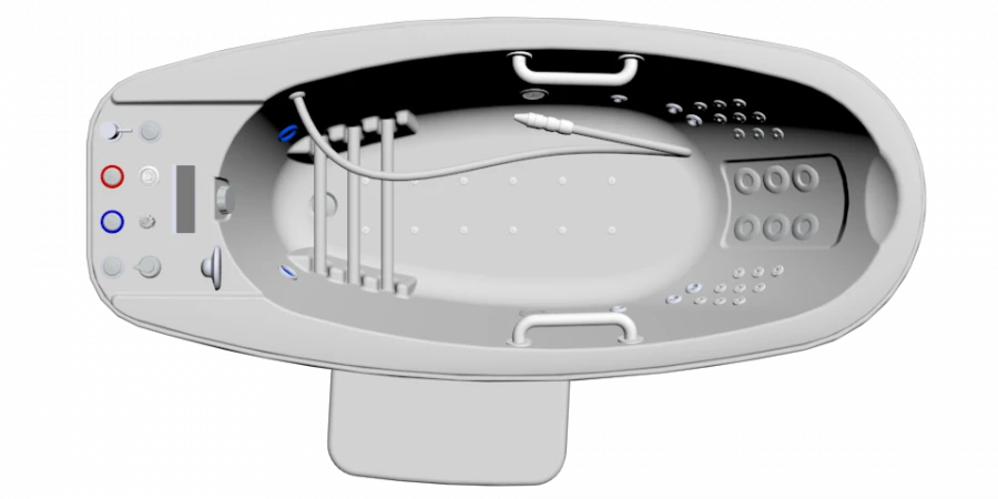 Medical hydro- and air-massage bathtub "Radomir" VMG2-"Parma".