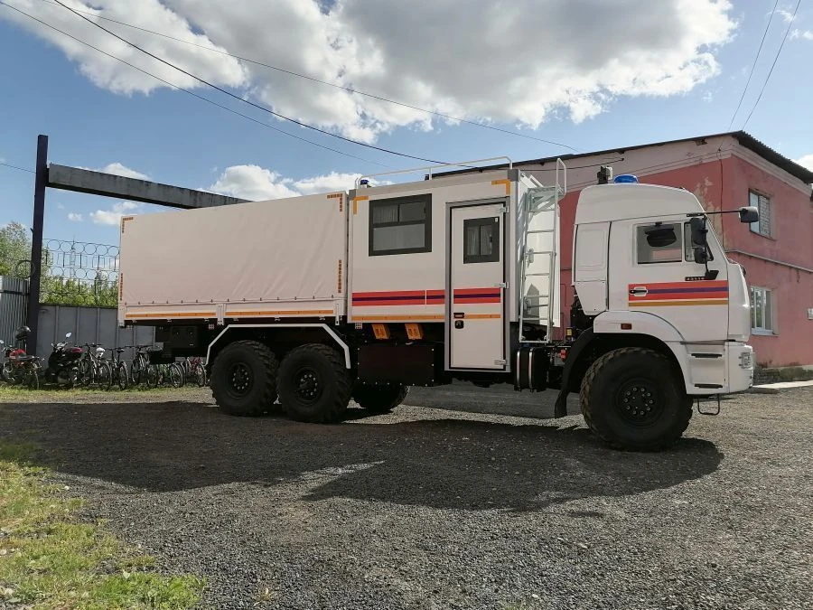 Means of transport for emergency services and police (ACM) without CMU type 67060, modification 67061E on the basis of KAMAZ cha