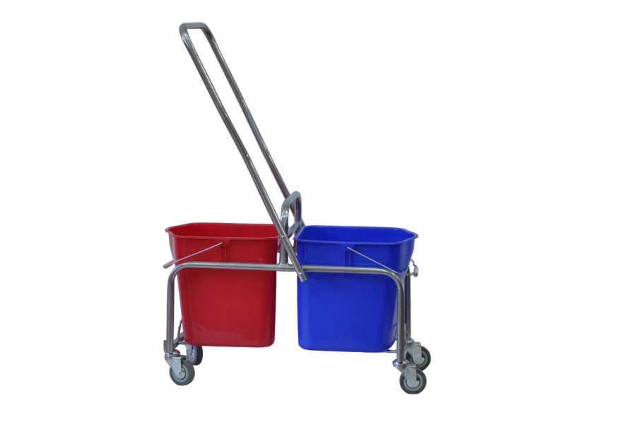 Two bucket trolley for cleaning of premises