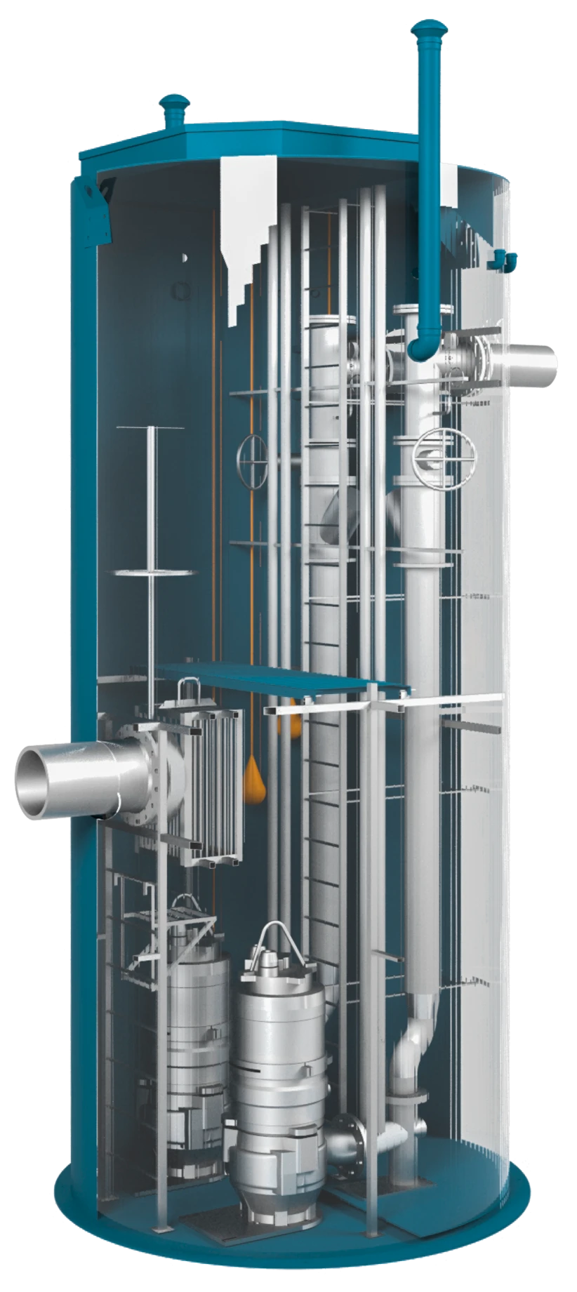 Sewerage pumping station