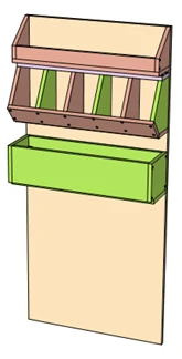 Wooden furniture for preschools: Art panel